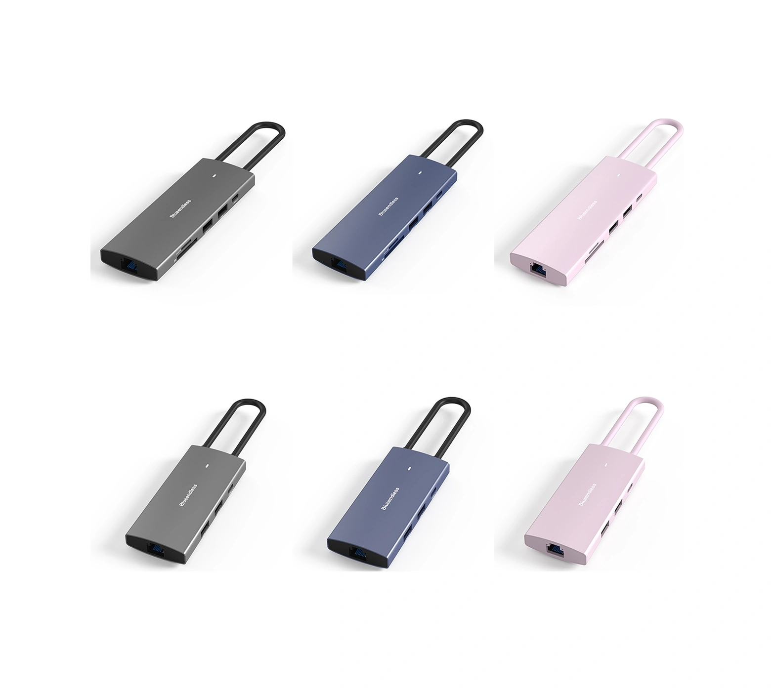 Sones Blueendless 4k60hz + Gigabit Lan + Veri Tipi C Yerleştirme İstasyonu, Özellikler: 6'sı 1 Arada Mavi