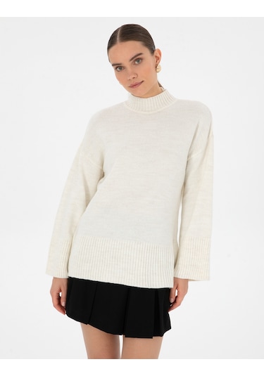 Pierre Cardin Kadın Ekru Kazak /triko 50310958-vr019 Ekru