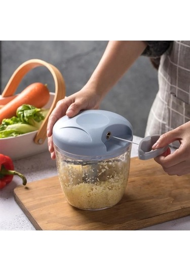 Zyzqstore 500/900 Ml Manuel Et Kıyma Sarımsak Kıyıcı Döndür Sarımsak Presi Çok Renkli Ev Dekorasyonu Çok Renkli