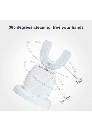 Youtek Otomatik U Şekilli Diş Fırçası - 360 Derece Temizlik, 3 Modlu Şarj Edilebilir Çok Renkli