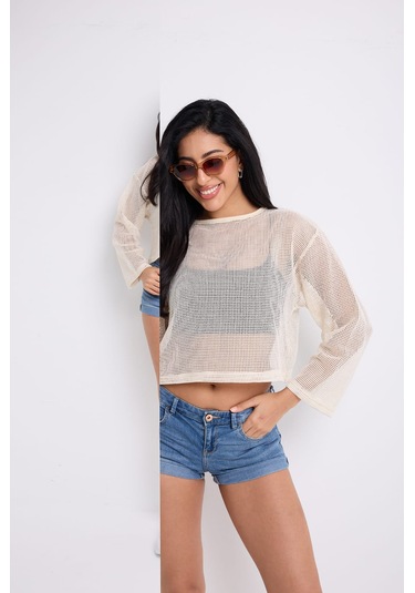 Uzun Kollu File Crop Ekru