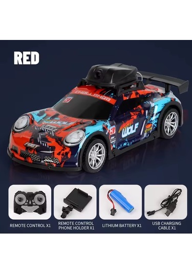 Usb Şarjlı Kameralı Oyuncak Spor Araba Turuncu - Mavi