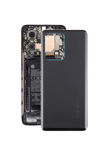 Xiaomi Redmi Note 12 Pro +  Cam Malzeme Arka Kapak Siyah