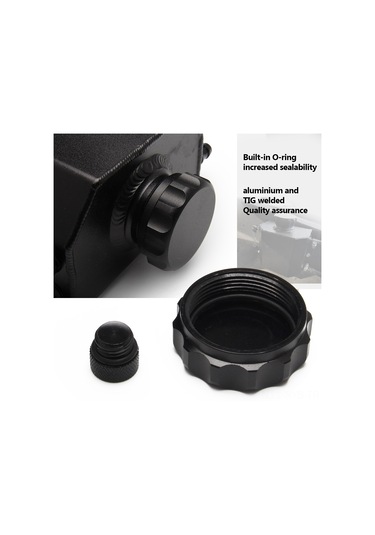 Symbee Alüminyum Motor Yağı Soğutma Kabı, 1l Siyah,通用tasarımlı,透气fonksiyonlu,改装araçlar İçin