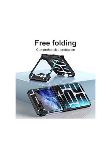Samsung Galaxy Uyumlu Z Flip5 5g Kılıf Galvanik Pc Telefon Kılıfı İçin