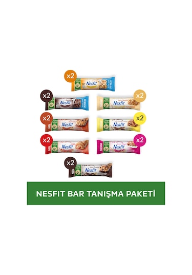 Nestle Nesfıt Bar Tanışma Paketi: 2 X 8 Farklı Çeşit