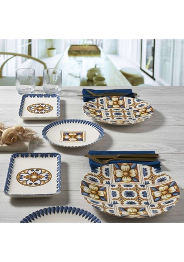 Camelıa 18 Parça 6 Kişilik Bone Kahvaltı Takımı - 16771 Krem