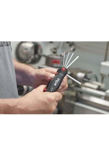 Wiha 369RP7 PocketStar Hex Topbaş Magicring Allen Anahtar Cep Seti 7P 23031