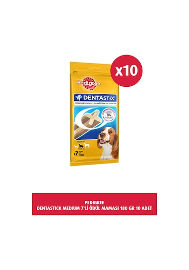 Pedigree Dentastix Medium 7'li Köpek Ödülü 10 x 180 G