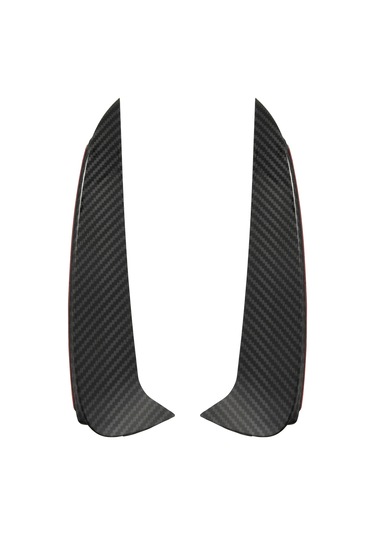 Crackedice Mercedes Benz İçin Arka Tampon Trim Kapağı Araba Tasarımı Karbon Fiber