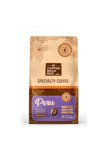 Altın Telve Coffee Bean Box Peru Çekirdek Kahve 250 G