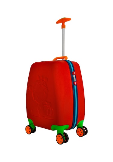 Renkli Ve Desenli Çocuk Valizi: Hafif Ve Eğlenceli Yolculuklar İçin Kırmızı Kırmızı