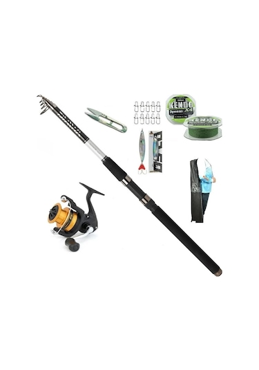 Daiwa Sensor 240cm 10-40gr Fx C3000 Tele Spin Olta Takımı Seti