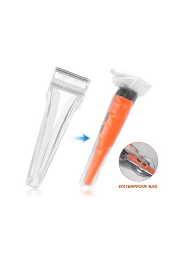 Lcd Ekran Metal Dedektörü Pinpointer El Pin Pointer Değnek Yetişkin Çocuklar İçin Yaylı Tokalı Hazine Bulucu Probu Pilsiz - Turuncu