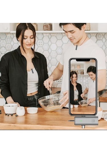 Wondernest S17 Kablosuz 3'ü 1 Arada Yaka Mikrofonu, Telefon Slr Kamera Hoparlörü İçin Yüksek Kaliteli