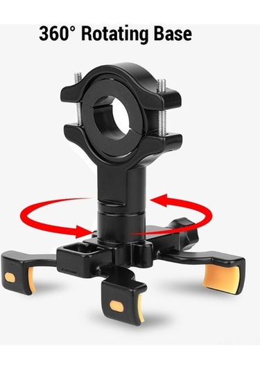 Moly Alüminyum Bisiklet Telefon Tutucu, Dört Çenekli, Kolu Tabanlı, Yol Bisikleti İçin Sürdürülebilir, Su Geçirmez, Dayanıklı Taşıma Aksesuarı