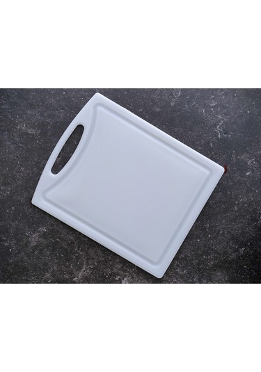 Polietilen Kesim Tahtası Beyaz 32,5 26,5 1 Cm Kırmızı