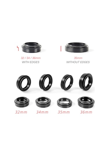 Geeroyoo 35mm Dağ Bisikleti Sönümleme Sistemi Toz Contası Ve Yağ Keçesi Seti, Kurulum Aracı Dahil Çok Renkli