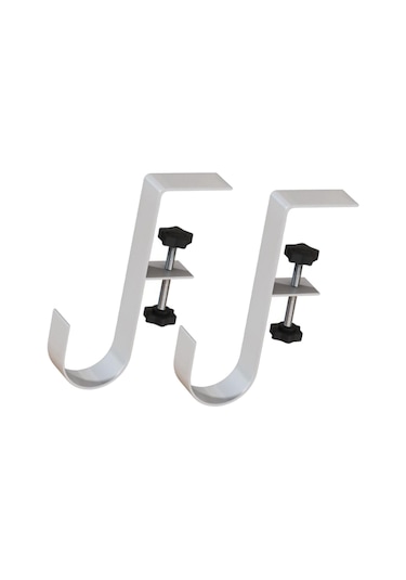 Suntek Çanta Askı Kancası Yemek Masası Yatak Odası Ev Uygun Masa Kancası Beyaz 2 Adet Çok Renkli