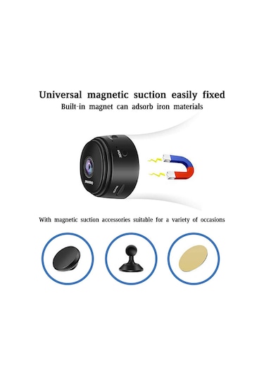 Moveevo Gizli Mini Wifi Güvenlik Kamerası 1080p Hd - Canlı İzleme, Hareket Algılama, İki Yönlü Ses, Gece Görüşü - Ev/ofis/iç-şehir Kullanıma Uygun