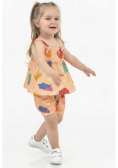 Harika Kids Kız Bebek Tunik Model Şortlu Alt-üst Takım 001