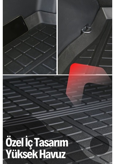 Renault Express 2021 Sonrası Lüx 3d Bagaj Havuzu