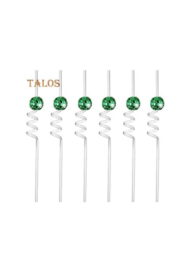 Yeşil 6 Adet/takım Payet Parlak Etkisi Dekoratif Göz Alıcı Yaratıcı Disko Parti Ev Bar Karaoke Su Payet Bardak Aksesuarları