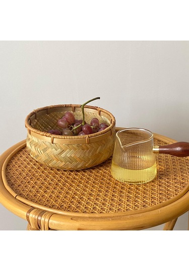 Suntek Dokuma Meyve Sepeti Masaüstü Oturma Odası Için L Kahverengi