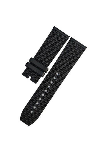 Breitling Modeli 24mm Siyah Renk Silikon Saat Kordonu