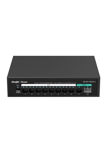 Reyee RG-ES110GS-P-L 10 Port 10/100/1000 Gigabit Tak Çalıştır Switch