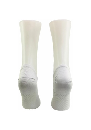 By Jawalli Tabanı Kaydırmaz Silikonlu Pilates&Yoga Sneaker Çorabı-Beyaz