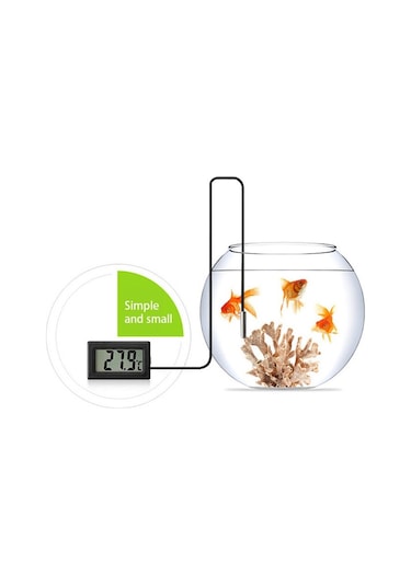 Dijital Problu Lcd Mutfak Kuluçka İç Dış Mekan Mini Termometre