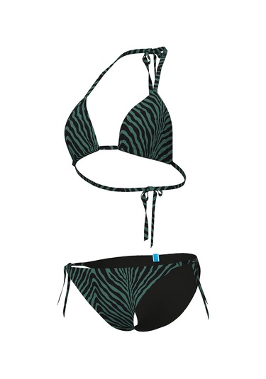 Arena Water Print Triangle Kadın Siyah Yüzücü Bikini 007085506