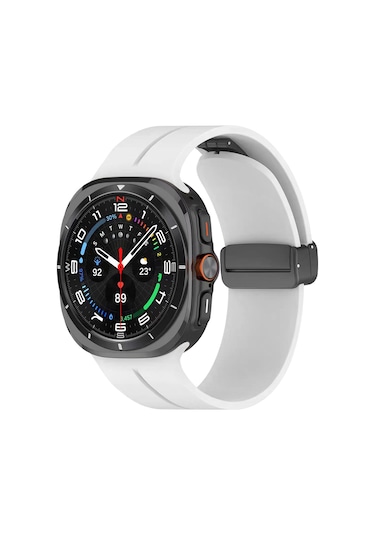 Galaxy Watch 8 Mkst 40mm Krd-84 22mm Silikon Kordon - Beyaz