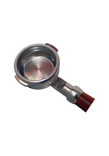 Qingmipy 58mm Paslanmaz Çelik Espresso Filtre Sepeti, Tek Duvar, 2 Fincanlık Gümüş