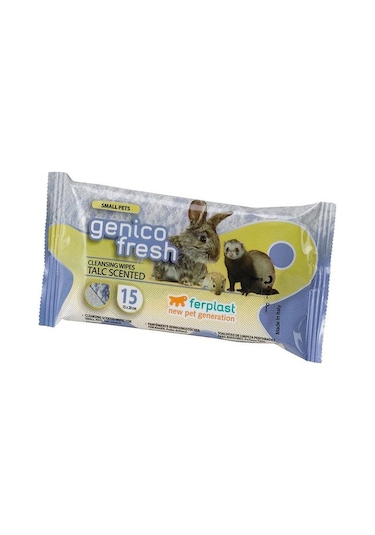 Ferplast Genico Fresh Kemirgen Temizlik Mendili 15'li 13x20 Cm