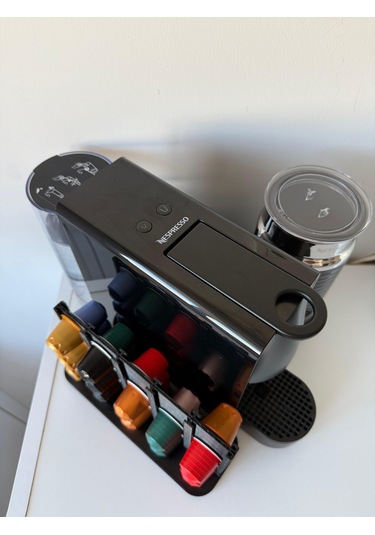 Kapsül Kahve Tutucu Dekoratif Standı 30 Kapasiteli Nespresso Uyumlu Siyah