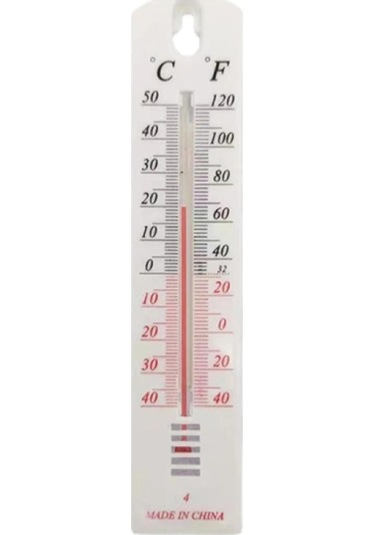 Plastik İç Ve Dış Mekan Termometresi Renkli