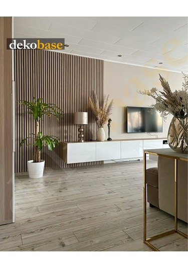 Atlantik Çam 60x270 Cm Yeni Nesil Akustik Ahşap Duvar Paneli