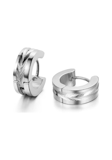 Erkek Silvo Küpe Gümüş