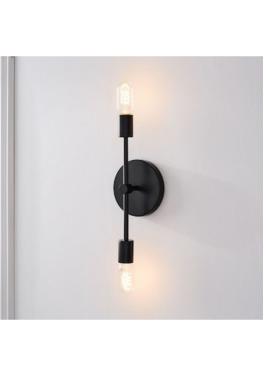 Riolight Retro Ikili Metal Duvar Aplik (543644607) Siyah