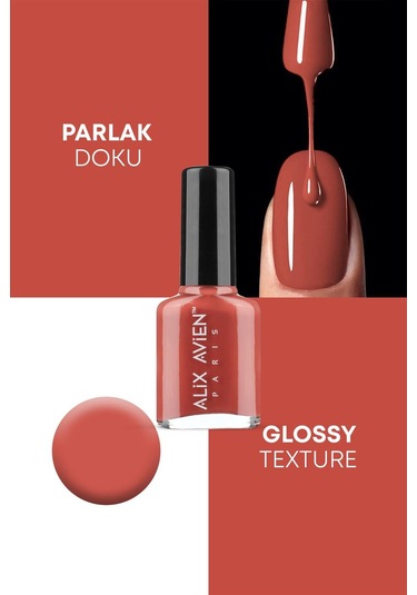 Alix Avien Oje 93 Yüksek Pigmentli Uzun Süreli Kalıcılık Hızlı Kuruma Nail Lacquer 93