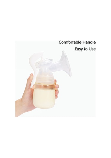 Moveevo Youha Manuel Göğüs Pompası 7oz/ 210ml Şişe Kapağı Ve Emzik Geniş Ağızlı Şişe Bpa İçermez Güvenli Malzeme Hafif Süt