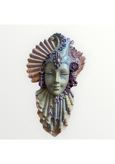 Dekoratif Özel Tasarım Venedik Duvar Maskesi - 3