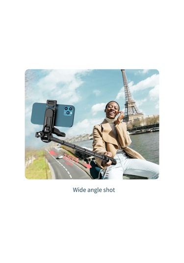 Geeksen L16d Tripod Telefon Tutucu: 1.55m Genişletilebilir, 3 Renkli Işık, Bluetooth Kumanda, Sabit Alüminyum, Seyahat Kolaylığı