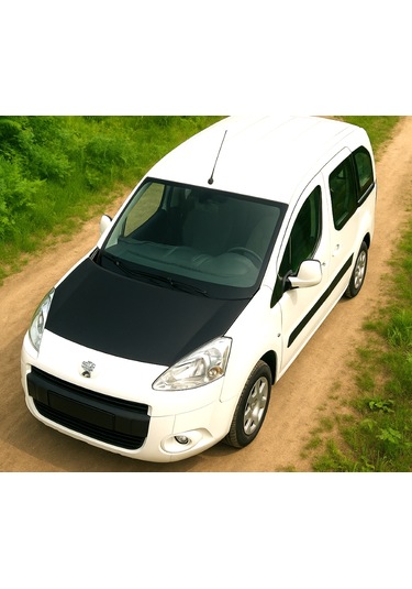 Peugeot Partner 2008-2018 Arası Tam Kaput Maskesi Siyah Deri Sportif Ve Koruyucu 1 Adet