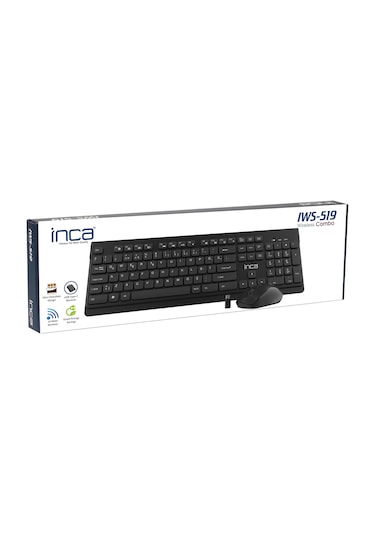 Inca IWS-519 Kablosuz Multimedia Slim Q Klavye Mouse Set