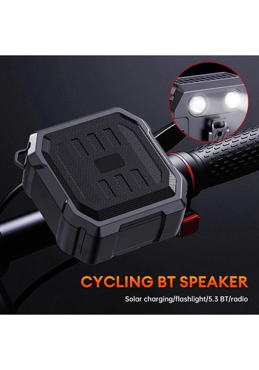 Xindoker Dv-105 Siyah Bisiklet Bluetooth Hoparlörü - Dışarıda Bisiklet Sürerken Kullanıma Uygun, Kablosuz Ellsiz Konuşma Ve Derin Taban Ses Özelliği Siyah