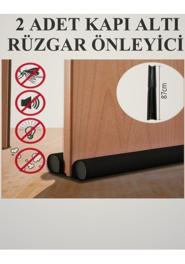 Rüzgar Kesici Ses Geçirmez Pencere Su Sızdırmaz Kapı Altı Rüzgar Önleyici 2 Adet 85cm