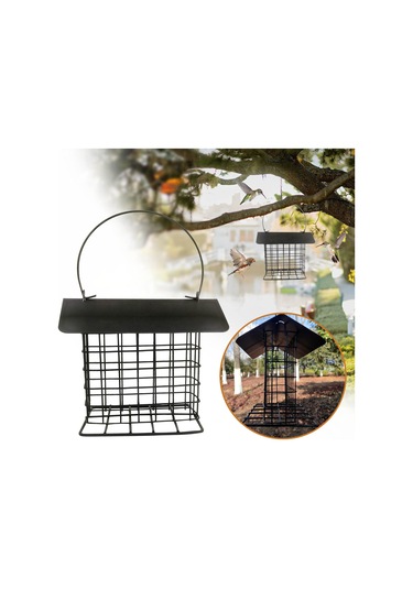 Yunboo Geniş Yemleme Açılıklı, Kuru Yem Saklama Korumalı, Taşınabilir Ve Temizlenebilir Retro Bakır Renkli Dış Mekan Kuş Yemleme Cihazı